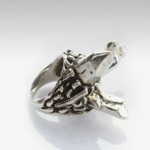 Spell & the Gypsy Collective Desert Sunset Ring Silver Sz 6